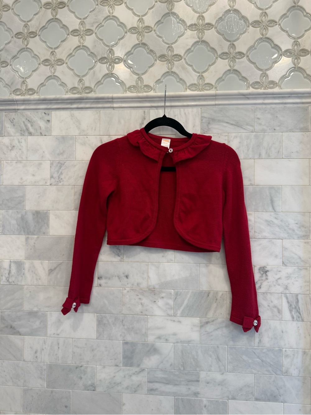 Ruffle/Bow cardigan, Gymboree holiday collection